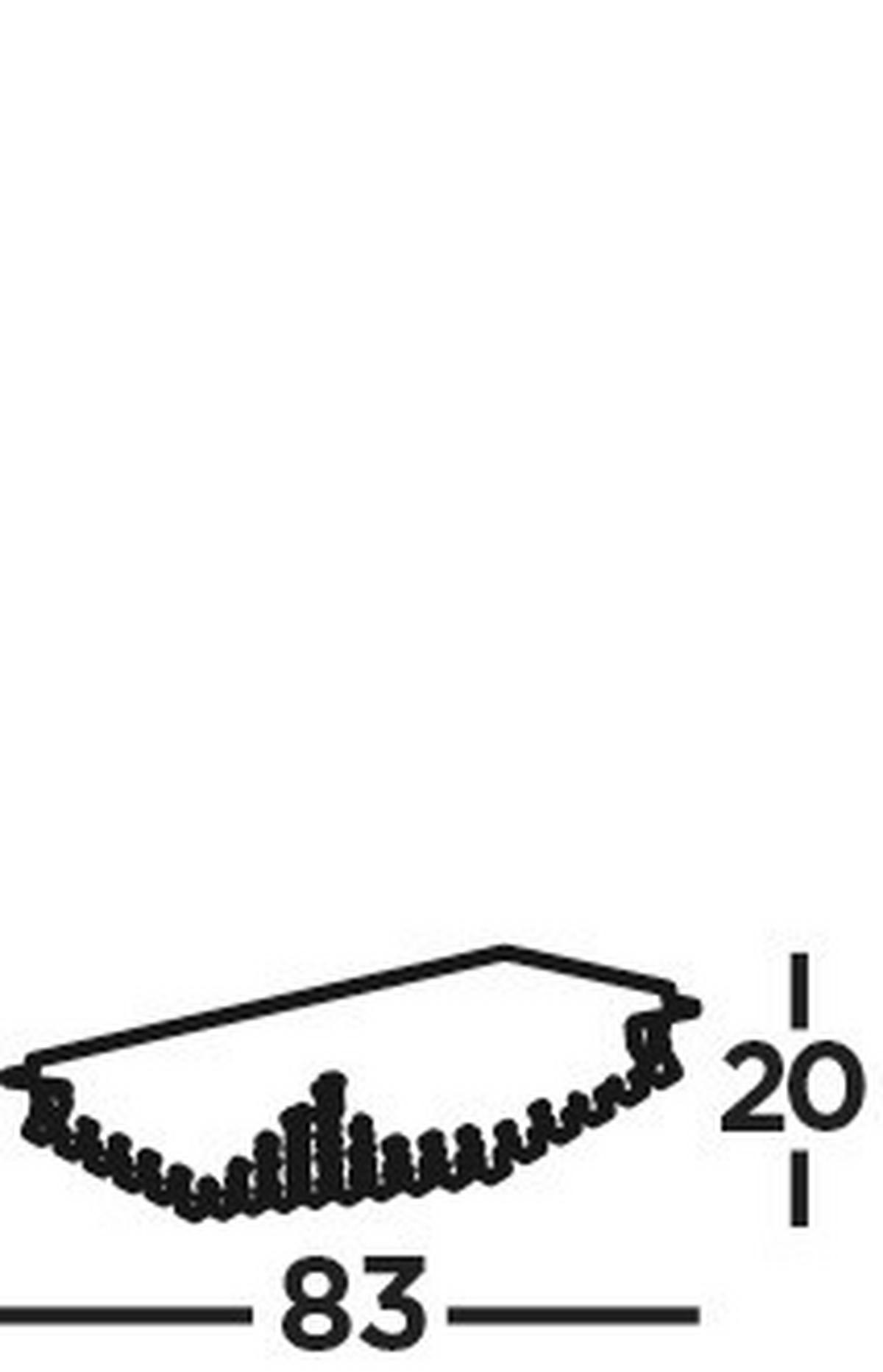 Deckenleuchte Hanna 8lt 7828-8cc - Chromfarben, Design, Glas/Metall (33/33/20cm)