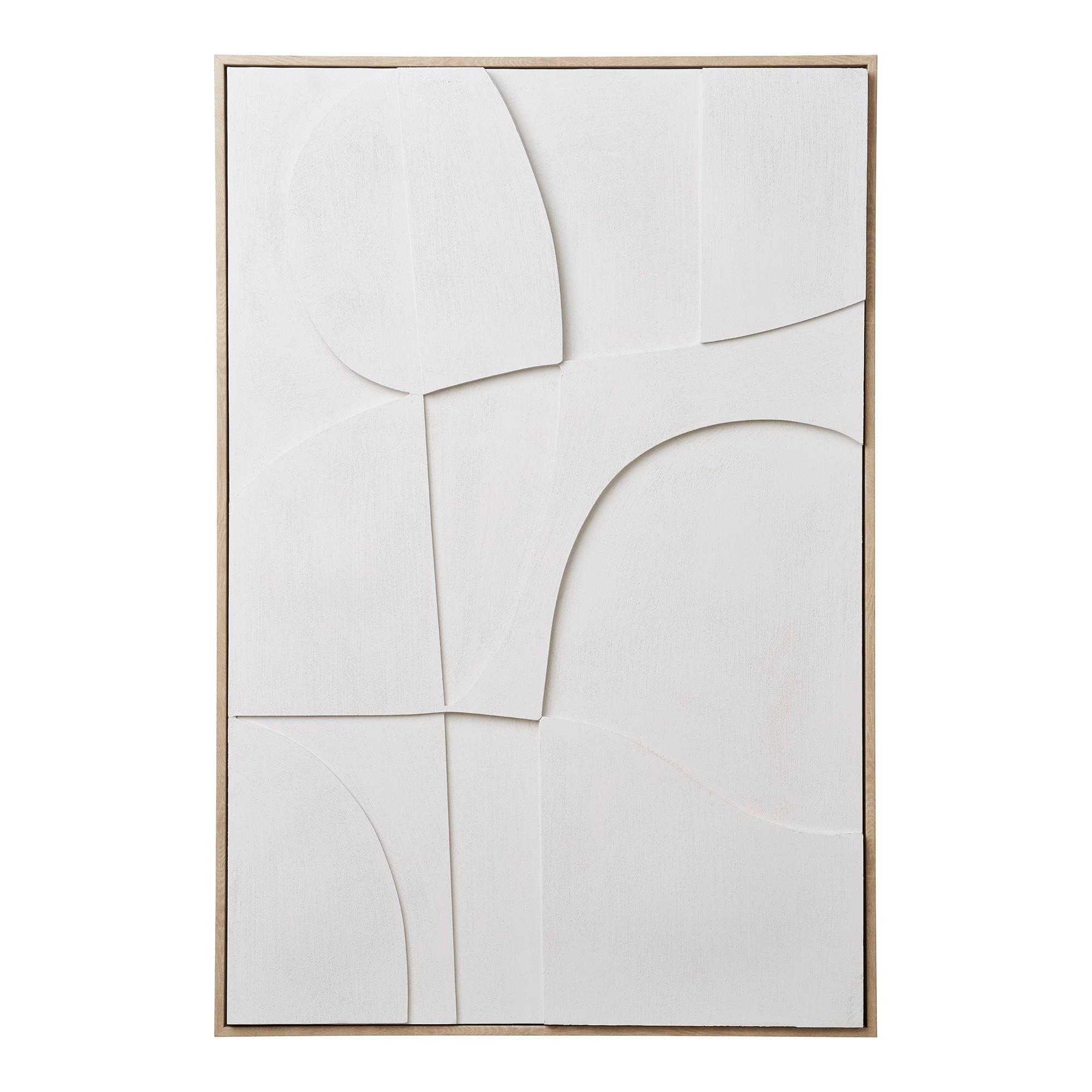 BILD Madeline Weiß B: 60 cm - Weiß/Naturfarben, Design, Textil (60/90/3cm)