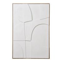 BILD Madeline Weiß B: 60 cm - Weiß/Naturfarben, Design, Textil (60/90/3cm)