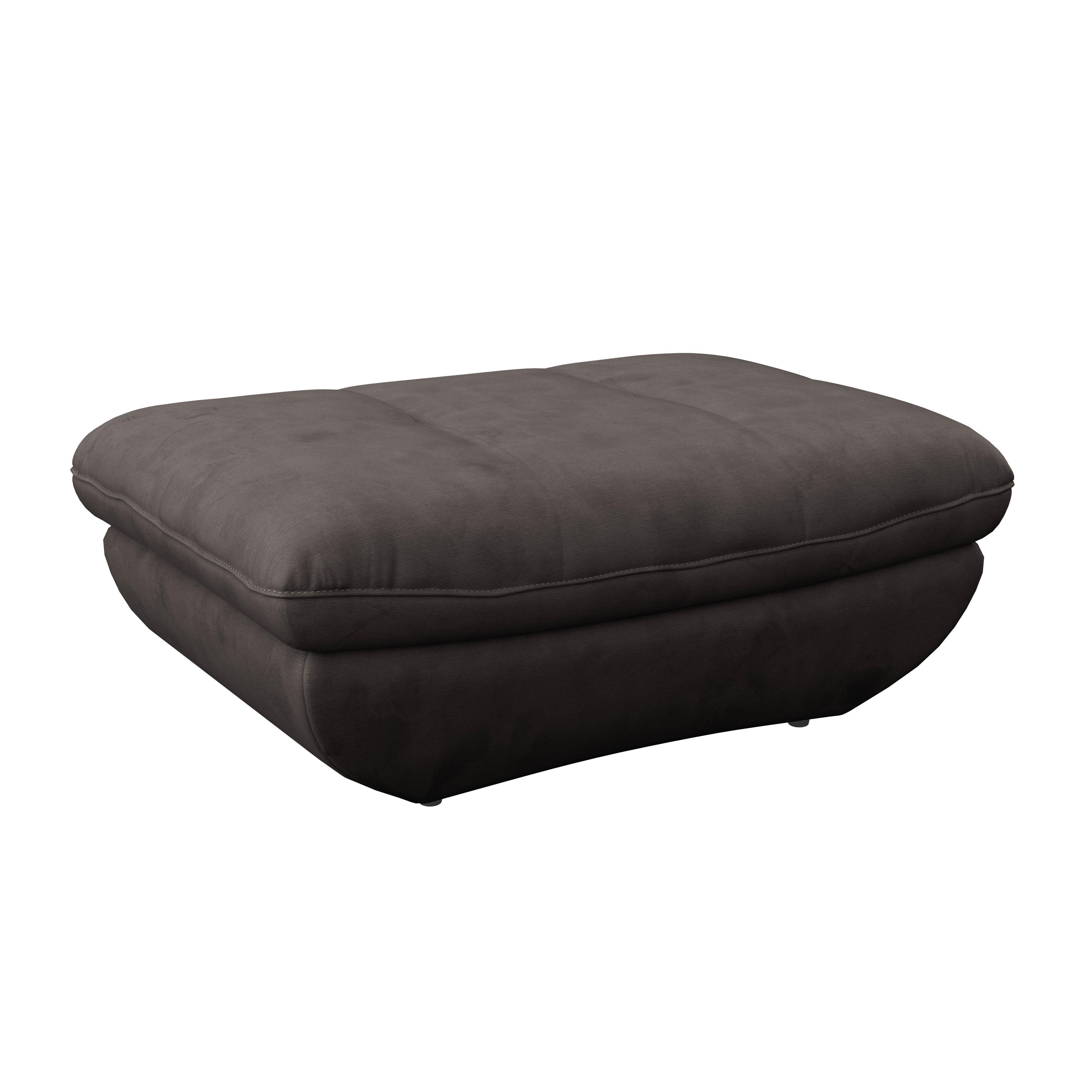 Hocker Park - Dunkelbraun/Schwarz, MODERN, Textil (107/75cm) - Luca Bessoni