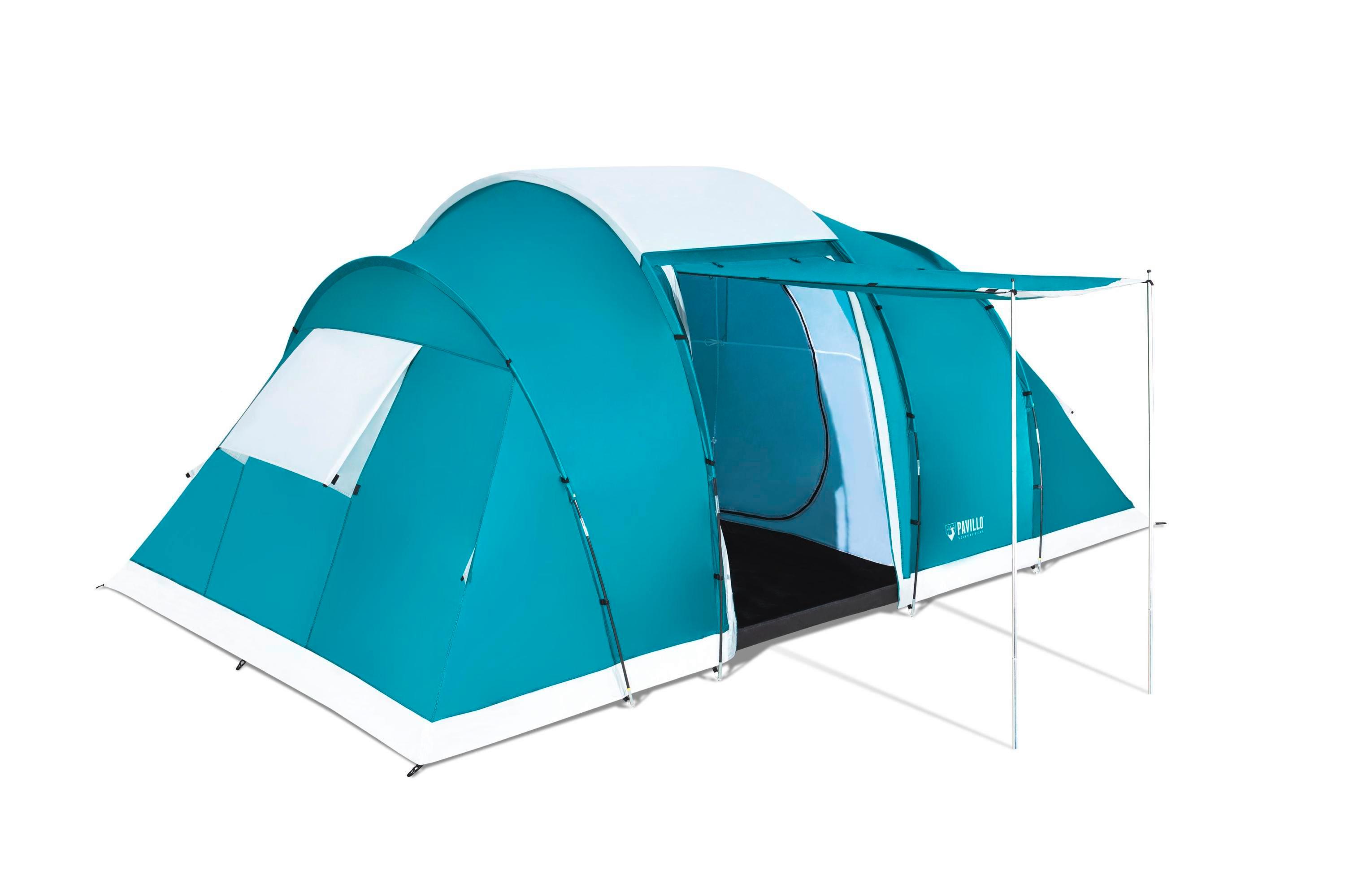 Zelt Pavillo für 6 Personen 490x280x200 cm, Blau - Blau, MODERN, Kunststoff (490/280/200cm) - Bestway