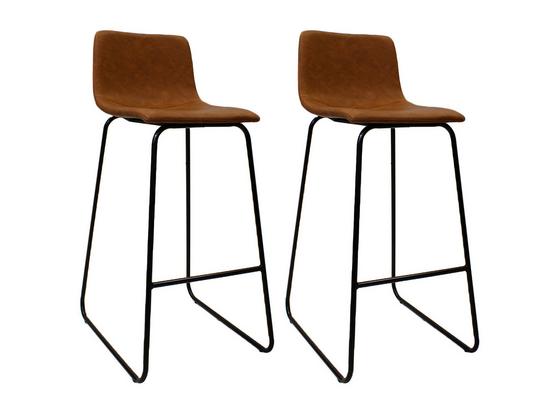 Barhocker-Set Morris B: 45 cm Hellbraun - Hellbraun/Schwarz, LIFESTYLE, Textil/Metall (45/99/57cm) - Livetastic Barhocker-Set Morris B: 45 cm Hellbraun - Hellbraun/Schwarz, LIFESTYLE, Textil/Metall (45/99/57cm) - Livetastic