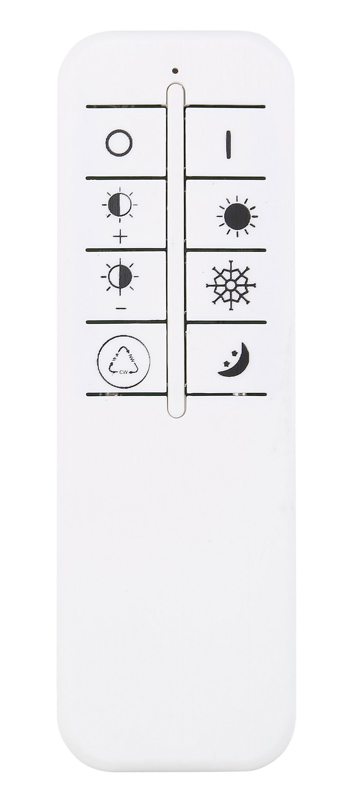 LED-Deckenleuchte L: 41,5 cm Mit Smartphone-Steuerung - Opal/Weiß, Basics, Kunststoff/Metall (41,5/41,5/10,5cm) - Globo