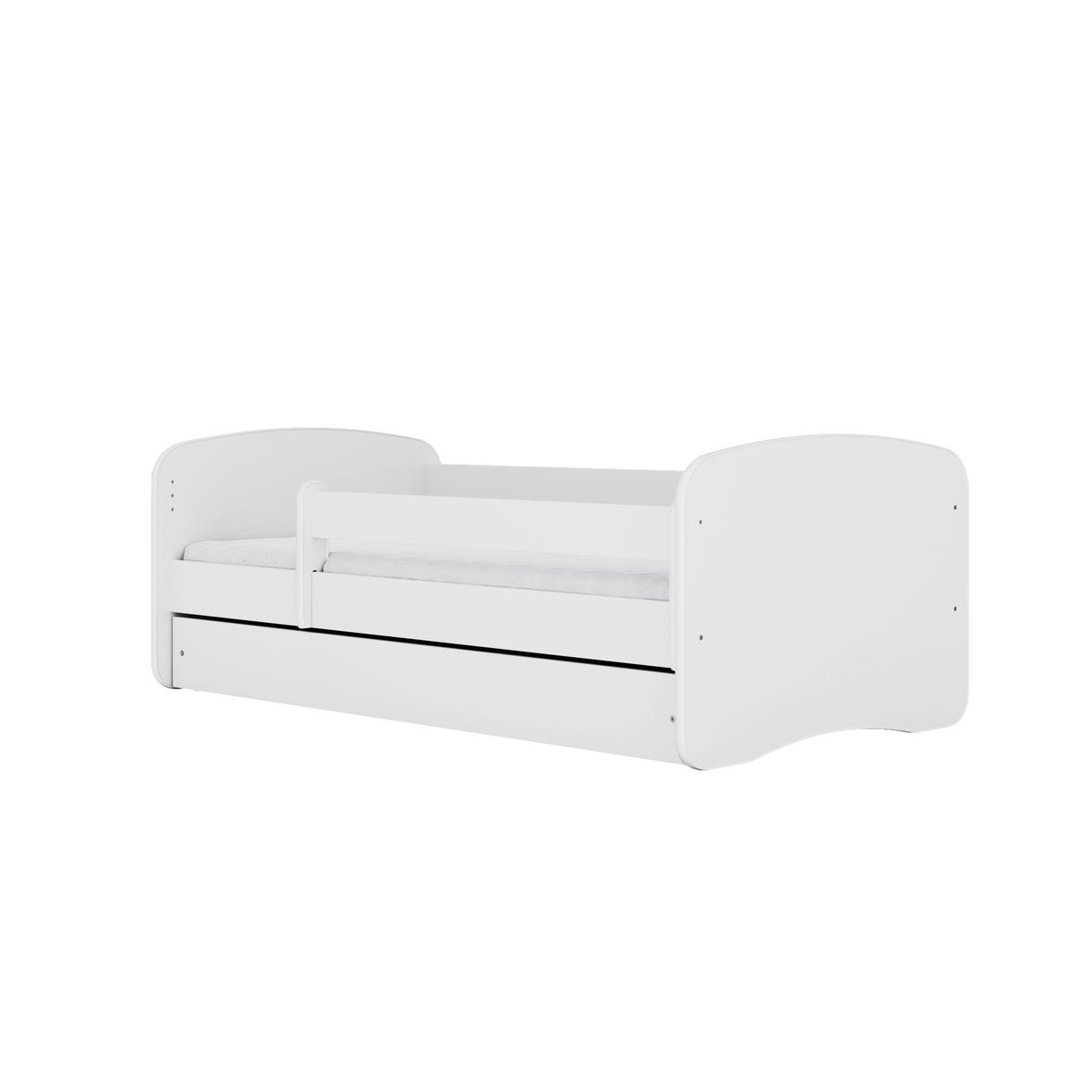 Kinder-/Juniorbett Babydreams Inkl. Matratze 80x160 - Birkefarben/Weiß, MODERN, Holz/Holzwerkstoff (80/160cm) - MID.YOU