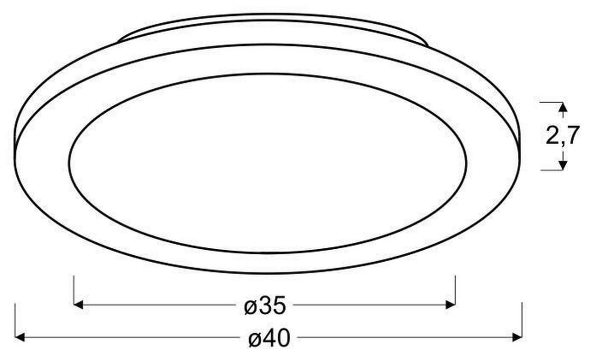 Led-deckenleuchte 10-67432 Pixel - Chromfarben, KONVENTIONELL, Kunststoff (40/40/2.7cm)