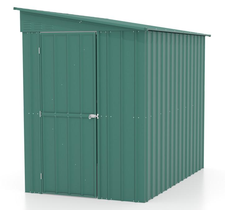 Gerätehaus ohne Boden 155x203x242 cm - Grün, Basics, Metall (155/203/242cm)