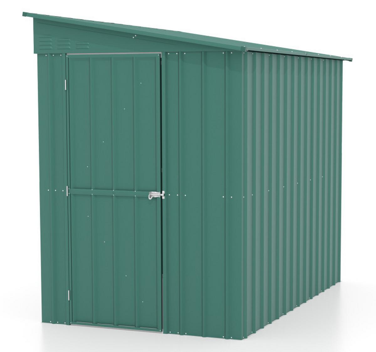 Gerätehaus Ohne Boden 155x203x242 Cm - Grün, Basics, Metall (155/203/242cm)