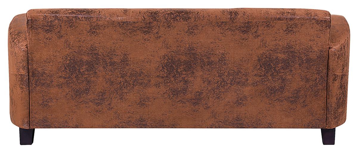 3-sitzer-sofa Antis Braun B: 190 Cm - Dunkelbraun/Braun, Design, Textil (190/80/89cm) - Livetastic