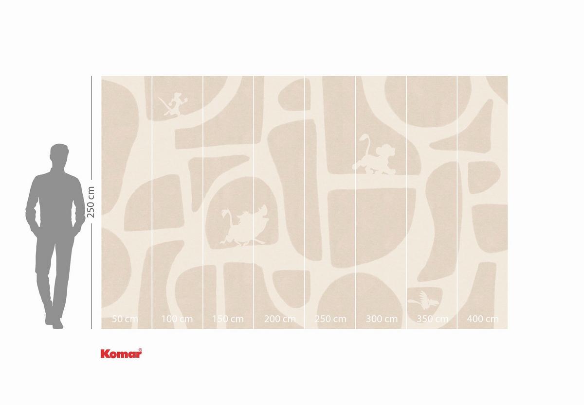 Vliestapete König Der Löwen Multicolor, B/H: 400x250cm - Multicolor, Basics, Papier (400/250cm) - Disney