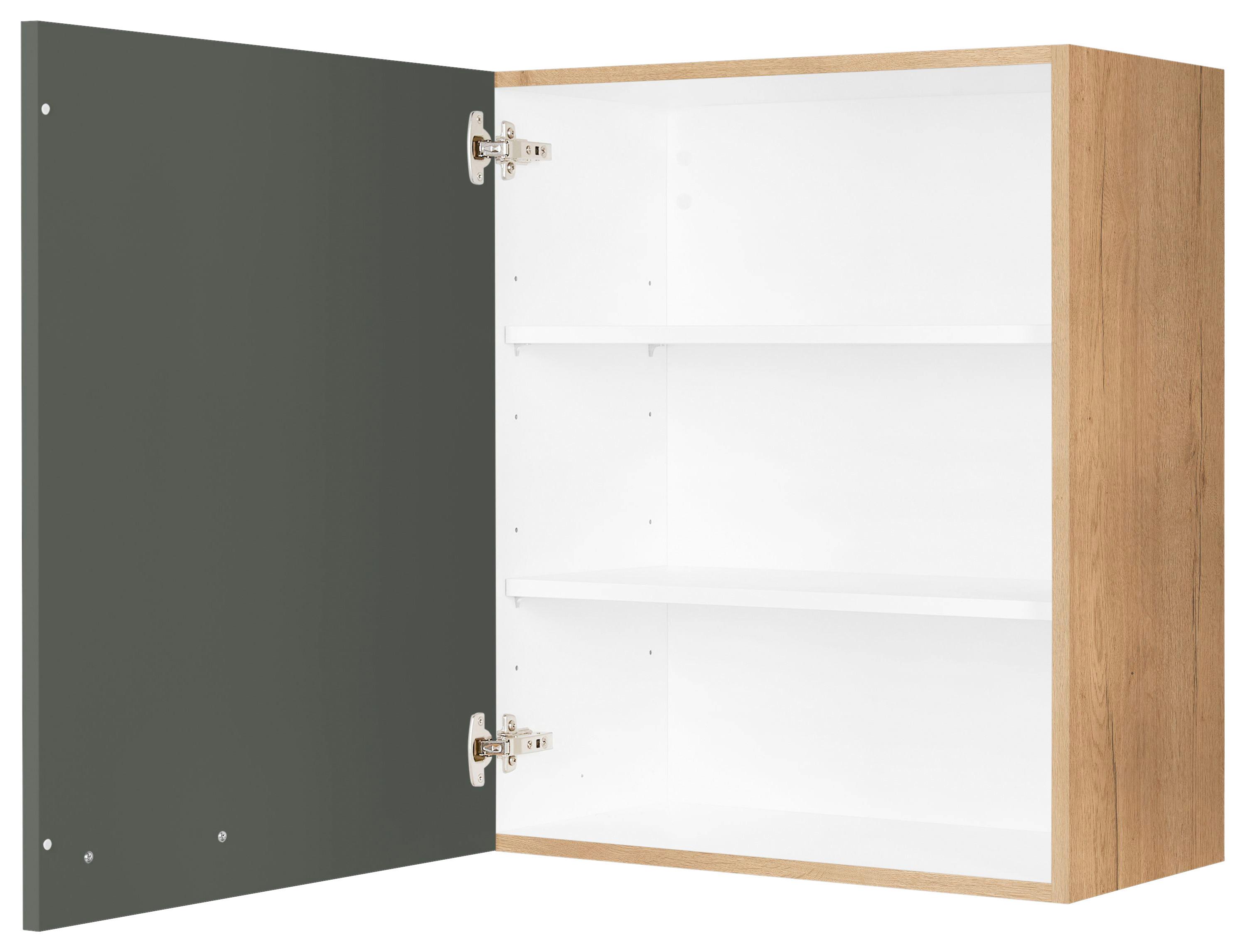 Küchenoberschrank Easytouch - Eichefarben/Grün, MODERN, Holzwerkstoff (60/72/35cm) - Nobilia