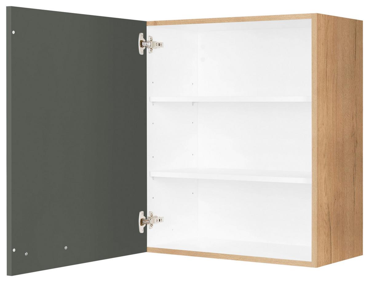 Küchenoberschrank Easytouch - Eichefarben/Grün, MODERN, Holzwerkstoff (60/72/35cm) - Nobilia