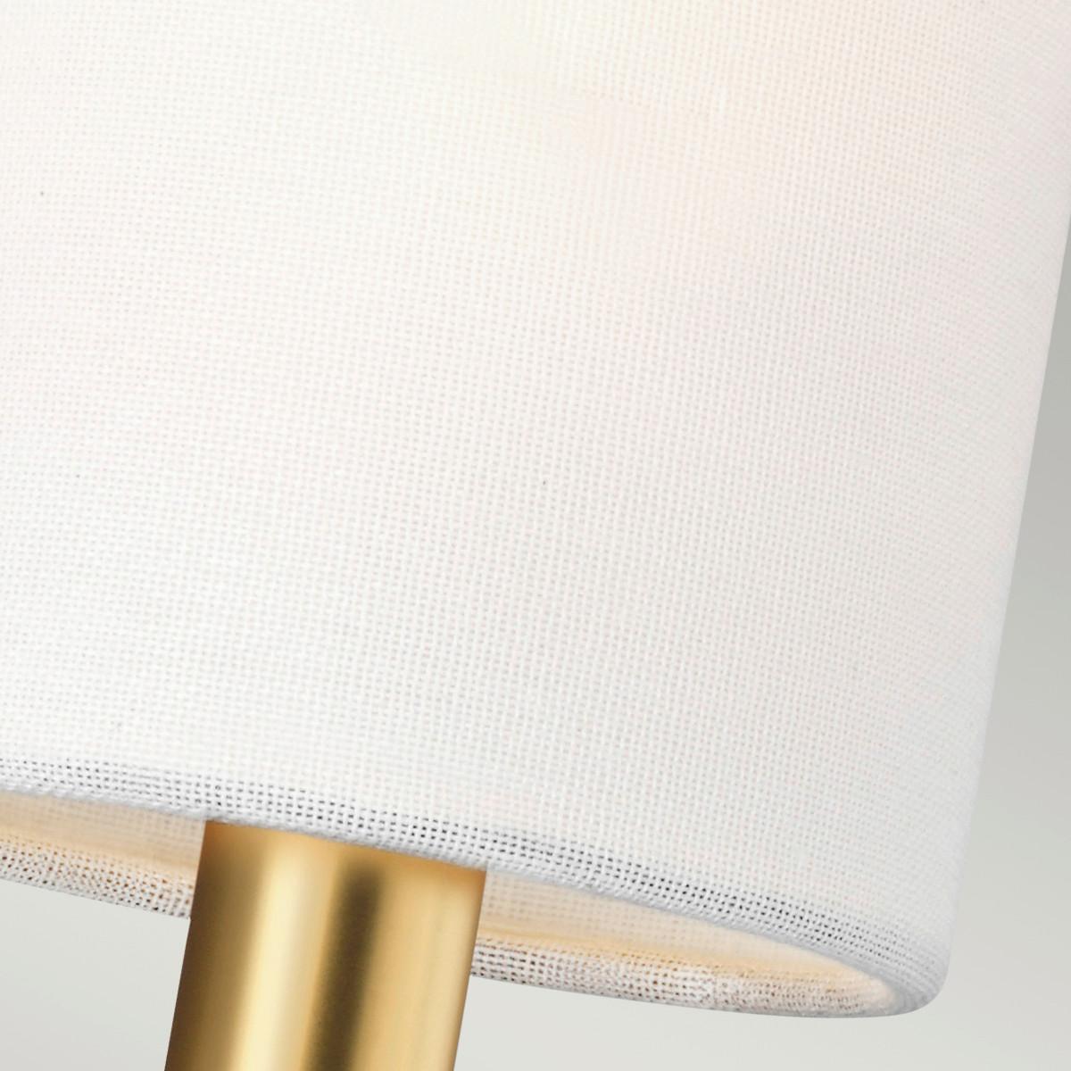 Wandleuchte Brianna 2-Flammig Stahl Messingfarben - Messingfarben, Design, Metall (28.9/16,5/35,9cm) - Elstead Lighting