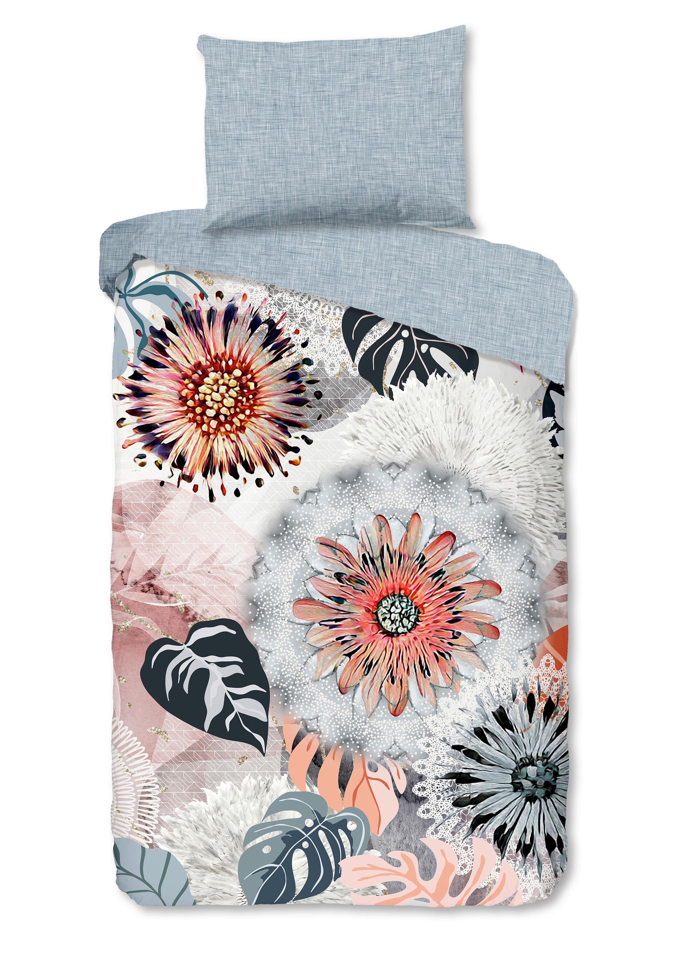 BETTWÄSCHE RALVIRA - Multicolor/Grau, Design, Textil (140/200cm)
