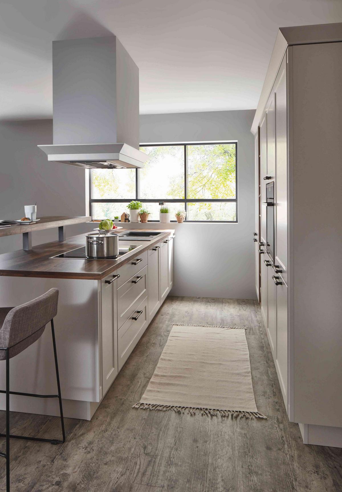 Einbauküche Caracas Frei Planbar Landhausstil - Creme, MODERN, Holzwerkstoff - Vertico