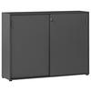 Aktenschrank Versperrbar Anthrazit B: 160 Cm - Anthrazit, MODERN, Holzwerkstoff (160/119,4/41cm) - MID.YOU