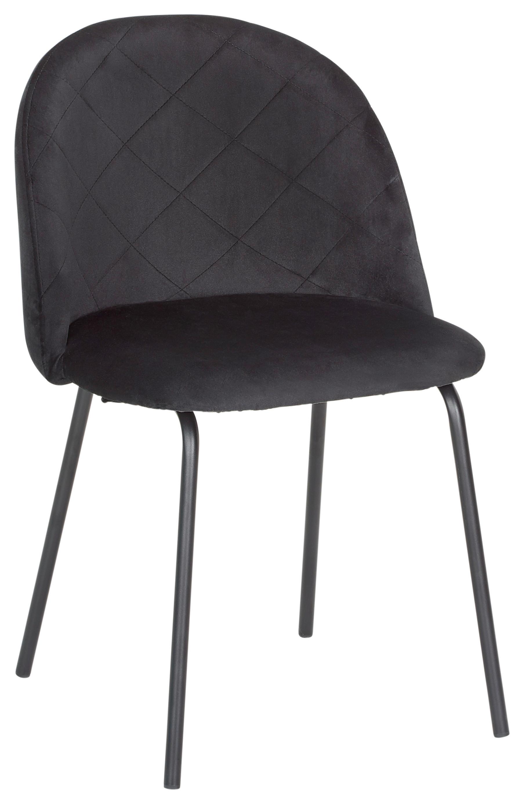 Stolička "Selina", čierna - čierna, Modern, kov/drevo (48,5/78/54cm) - Bessagi Home