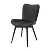 Stuhl Sarander Anthrazit - Anthrazit/Schwarz, Basics, Holz/Textil (58/88/67cm) - MID.YOU