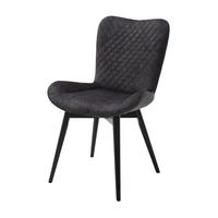 Stuhl Sarander Anthrazit - Anthrazit/Schwarz, Basics, Holz/Textil (58/88/67cm) - MID.YOU
