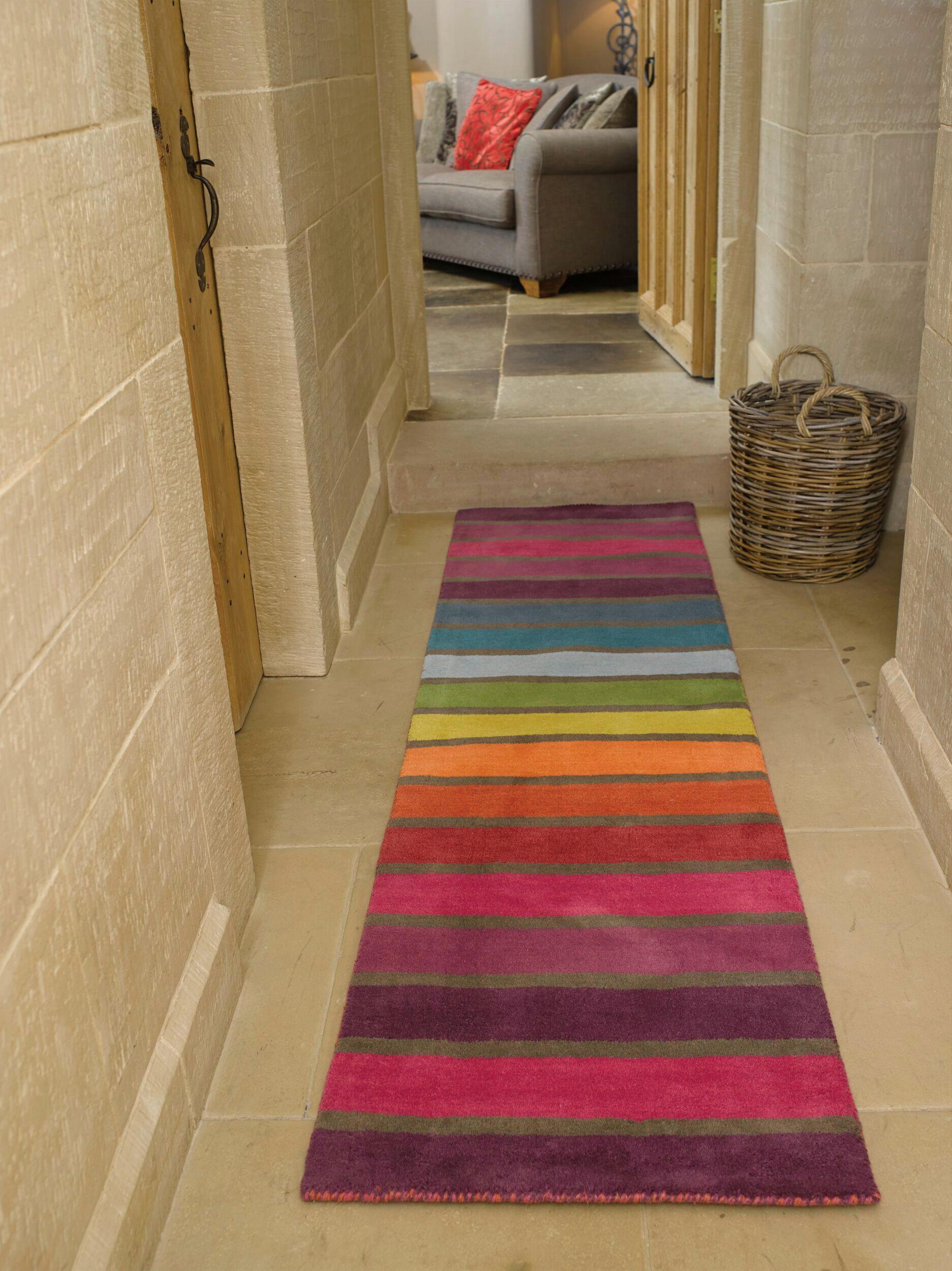 Wollteppich Multicolor 230x60 cm - Multicolor, Basics, Textil (230/60cm)