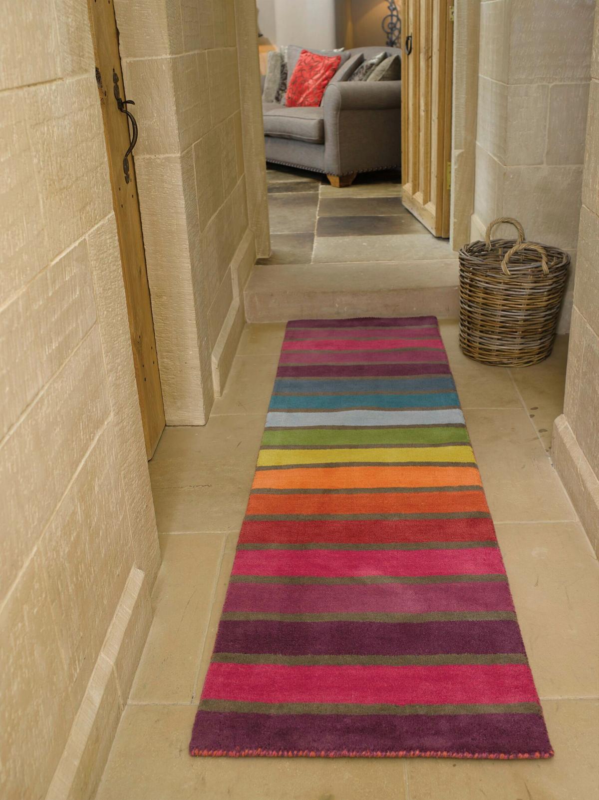 Wollteppich Multicolor 230x60 cm - Multicolor, Basics, Textil (230/60cm)