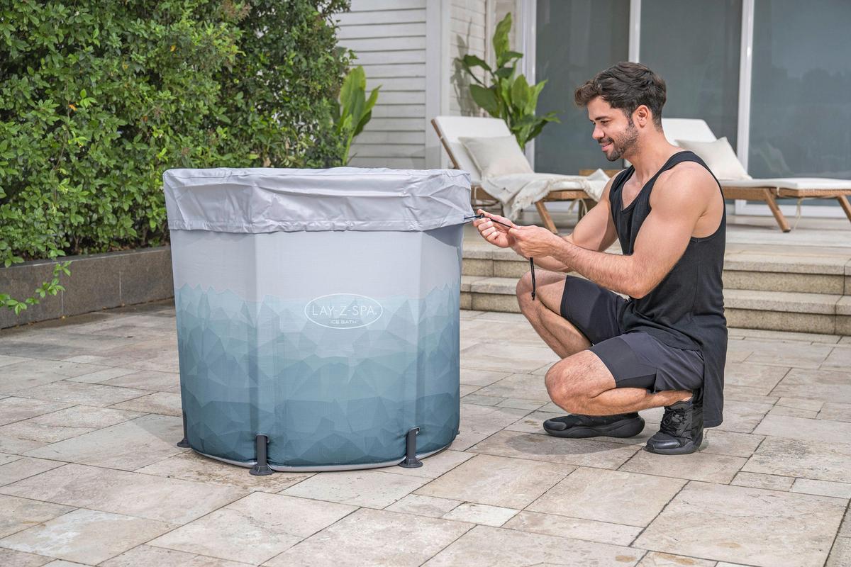 Eisbad Lennard - Blau/Grau, KONVENTIONELL, Kunststoff/Metall (90/80cm) - Bestway