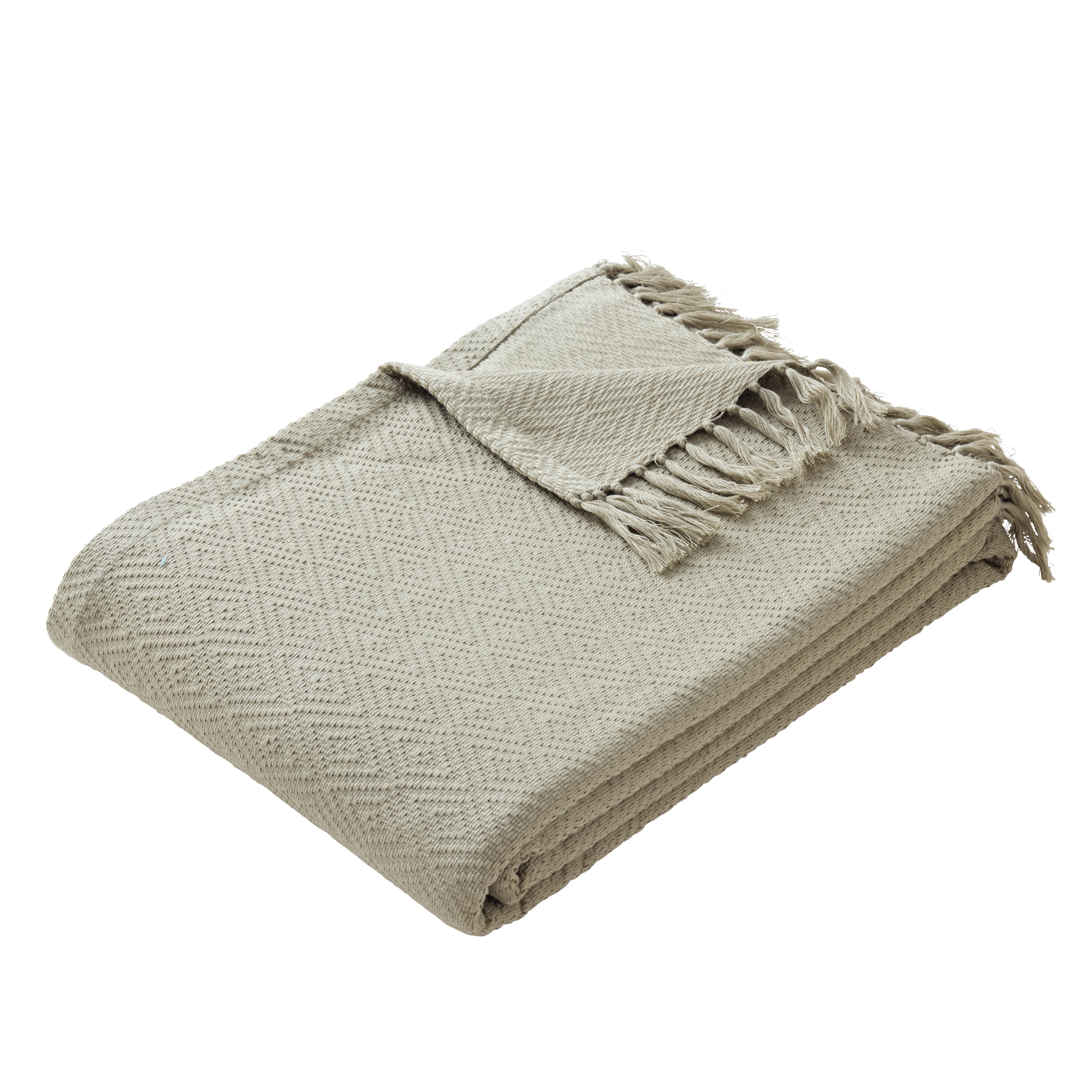 DENNÁ PRIKRÝVKA FRIEDA - trstinovozelená, Lifestyle, textil (130/180cm) - Modern Living