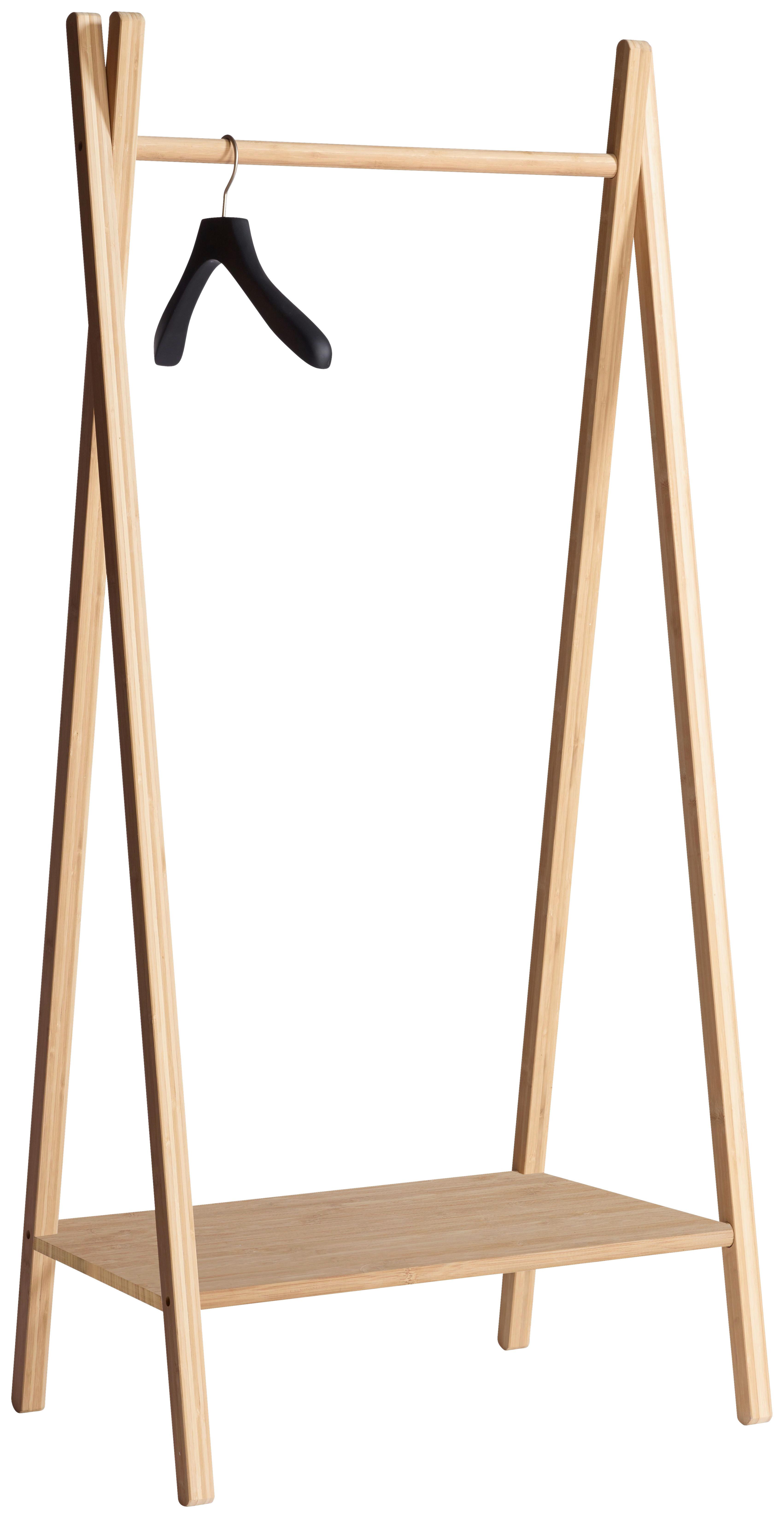 Kleiderständer Noble Natur Bambus + Kleiderstange H:180cm