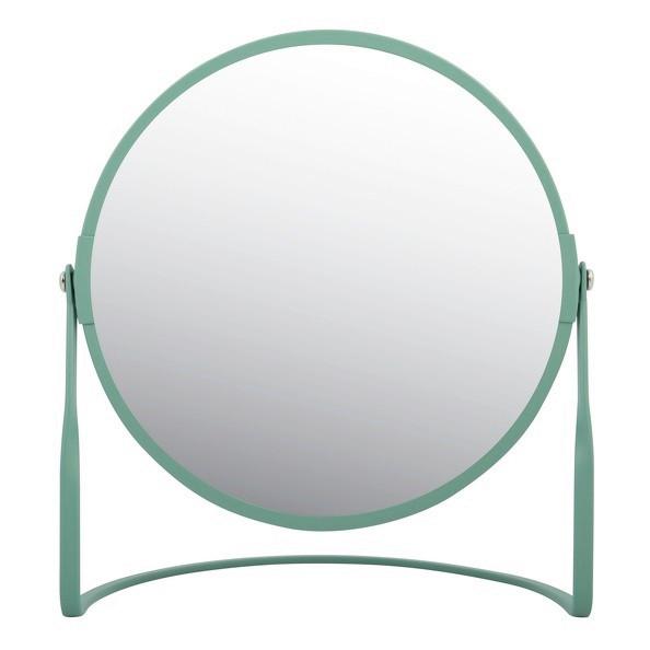 Standspiegel Akira Matt-Green - Grün, Basics, Glas (18,4/10,5/20cm)