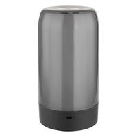 Akku-tischleuchte 28069 - Silberfarben/Schwarz, Design, Kunststoff/Metall (10/18,8cm) - Globo