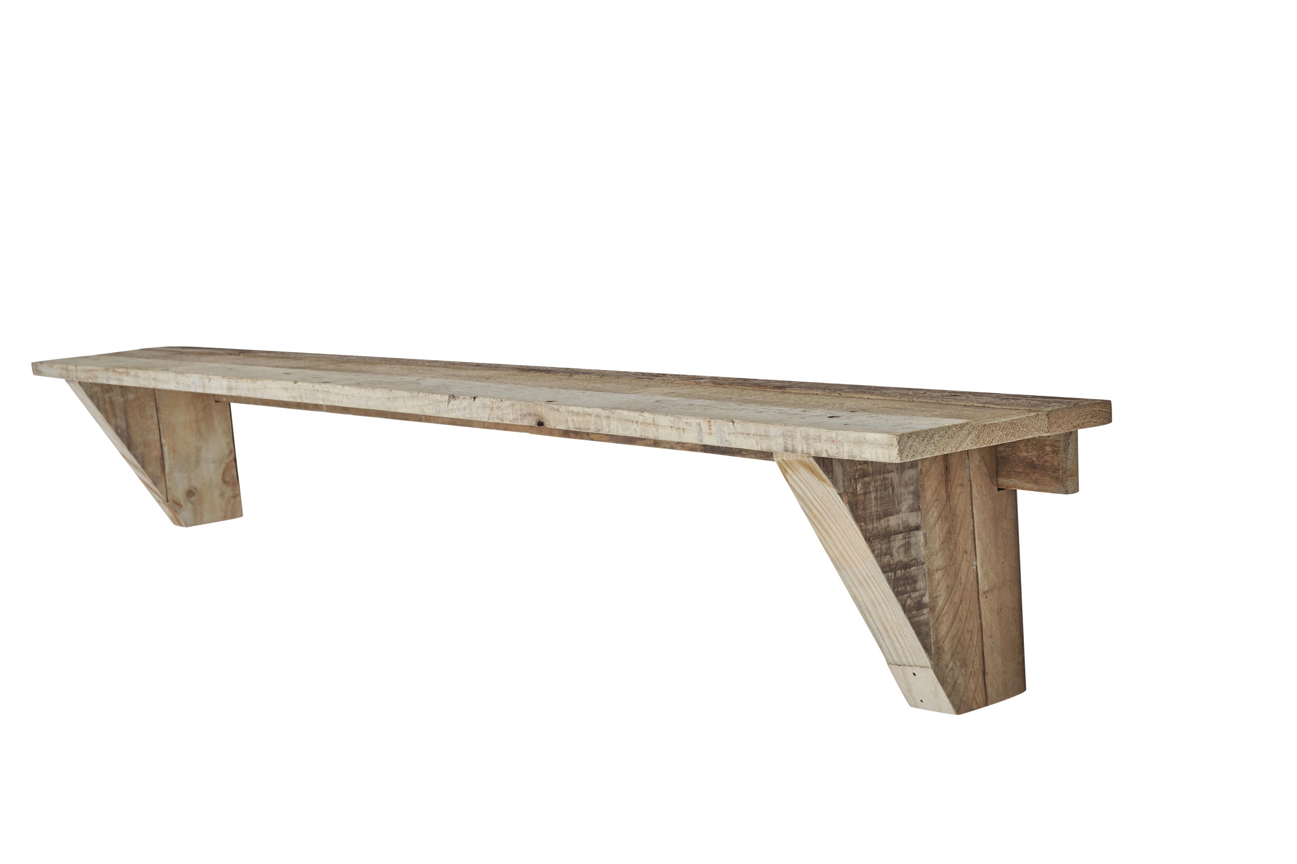 Wandboard Angus Hellbraun, Massiv 150 cm - Hellbraun, Natur, Holz (150/20/22cm)