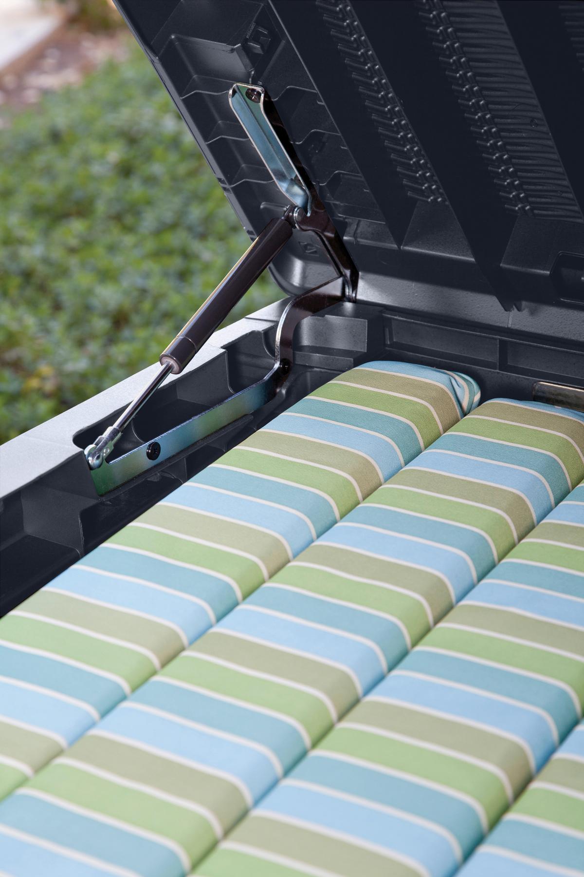 Kissenbox 987746 - Anthrazit, MODERN, Kunststoff (145/64/73cm) - Gardenson