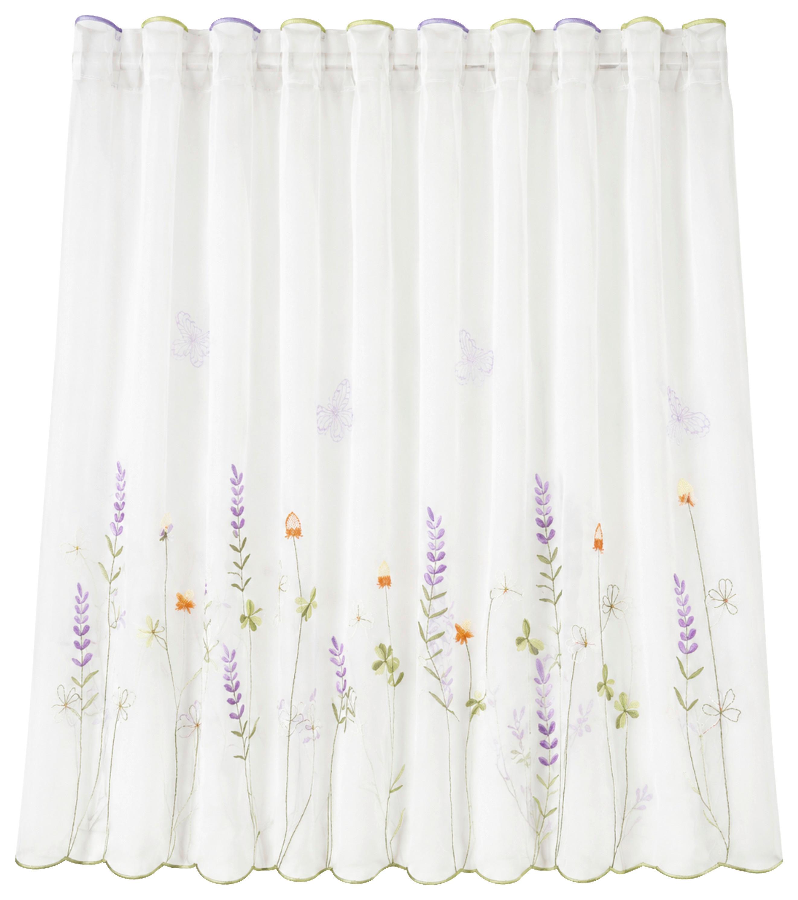 KURZGARDINE KRISTINA - Multicolor/Weiß, ROMANTIK / LANDHAUS, Textil (45/140cm) - James Wood