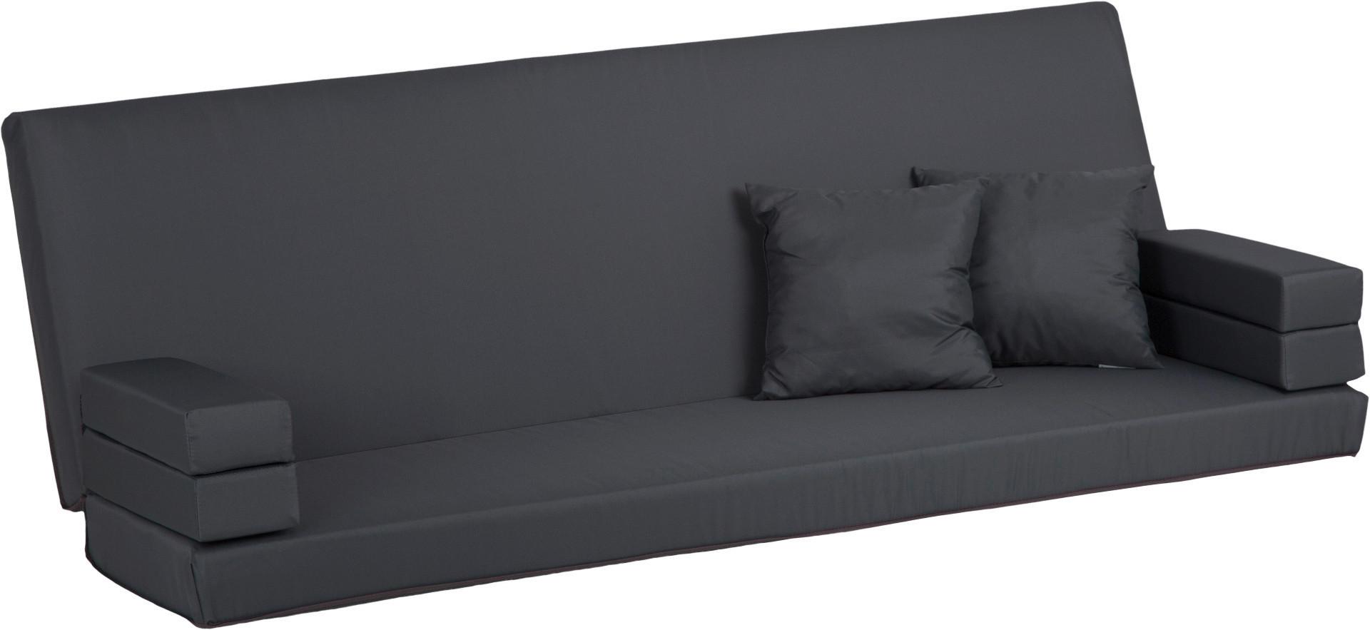 Hollywoodschaukel Star - Anthrazit, Basics, Textil (183/57/10cm)