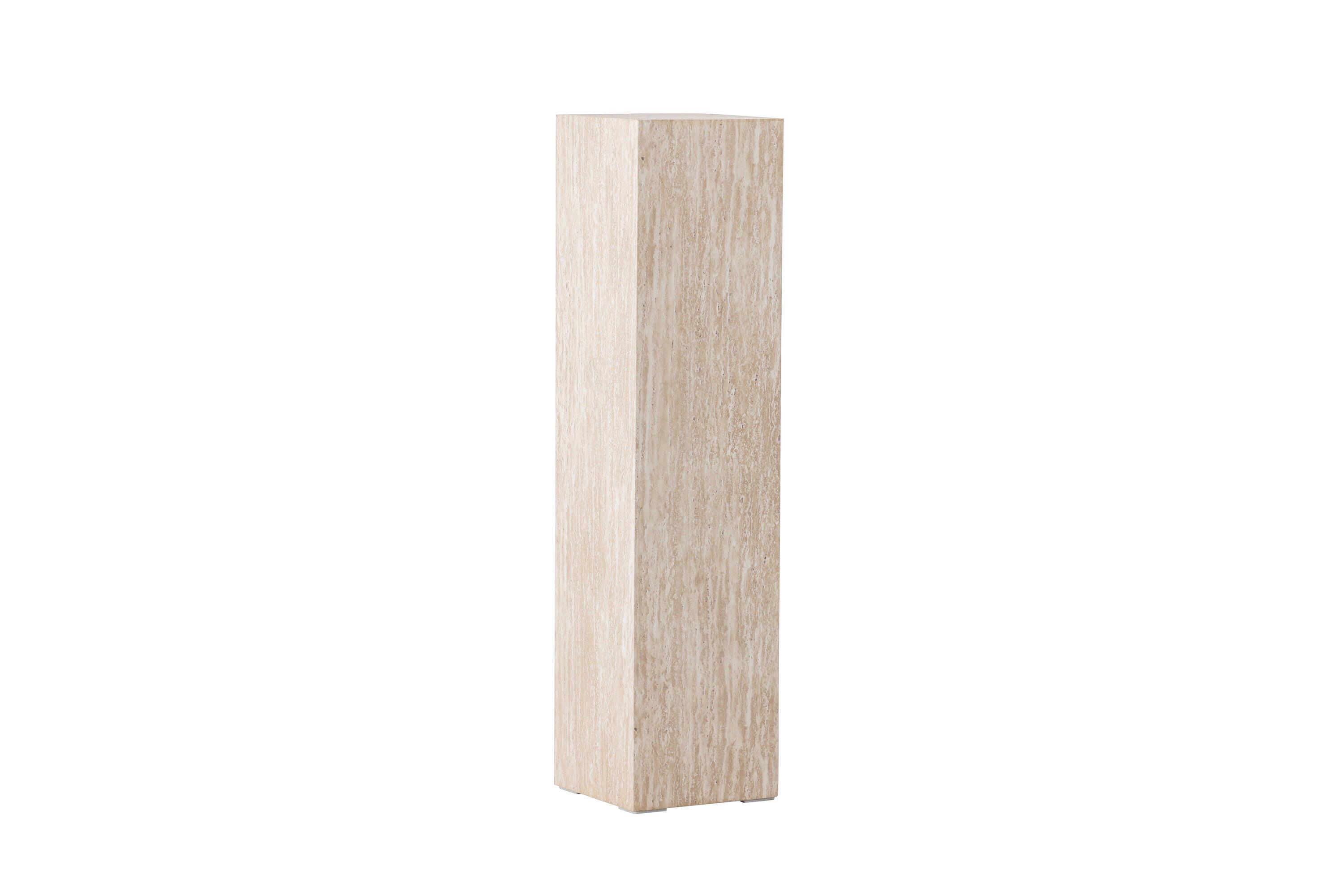 Beistelltisch Ramsvik Beige L: 23cm - Beige, MODERN, Holz (23/23/95cm) - Livetastic