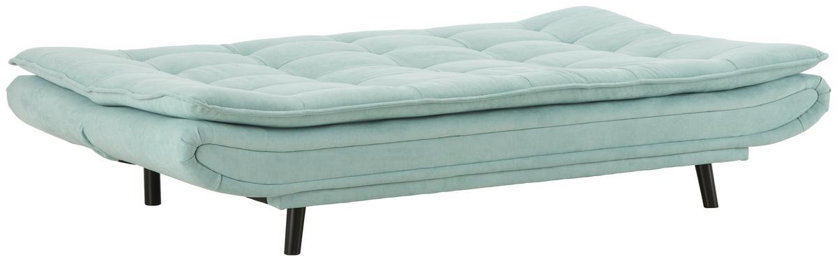 Rozkladacia pohovka ALASKA, zelená, max. 240 kg - čierna/zelená, Modern, drevo/textil (194/90/100cm) - Based
