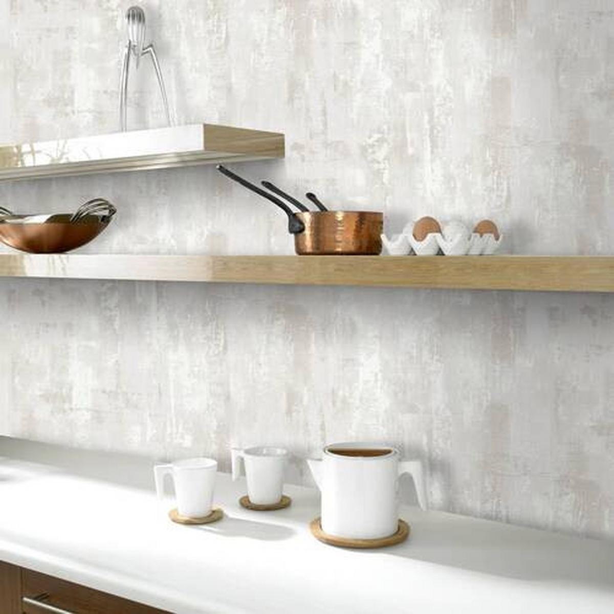 Vliestapete Struktur Weiß B: 52 Cm - Weiß, Basics, Papier/Kunststoff (52/1000cm)