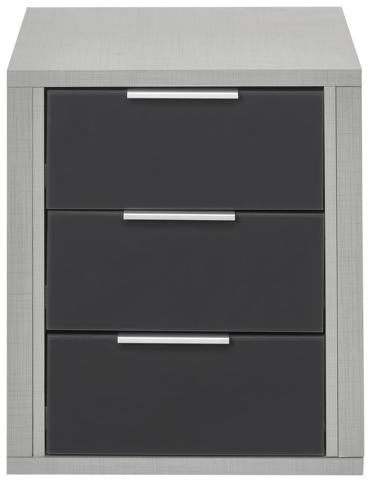 Schubkasteneinsatz Schubkasteneinsatz Fresh - Grau, MODERN, Glas/Holzwerkstoff (48/51/50cm) - MID.YOU