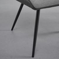 Lavica Eva sivá - čierna/sivá, Modern, kov/drevo (139/92,5/60,5cm) - Bessagi Home