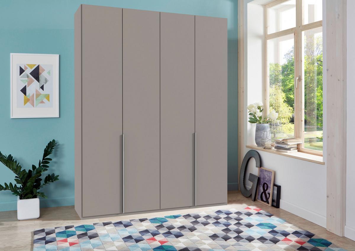 Drehtürenschrank New York Grau/Sahara B: 180 cm - Grau/Sahara, MODERN, Holzwerkstoff (180/236/58cm) - MID.YOU