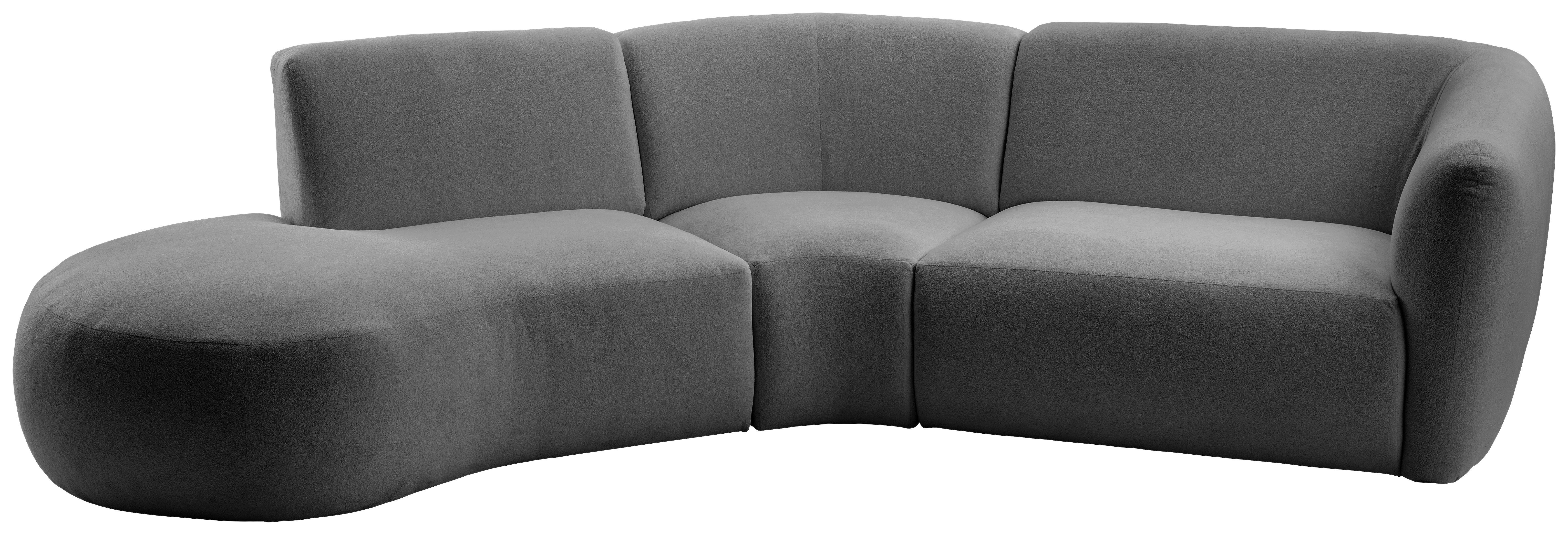 ECKSOFA Jesi, Anthrazit S: 182x276 cm - Anthrazit/Schwarz, MODERN, Textil (182/276cm) - Livetastic