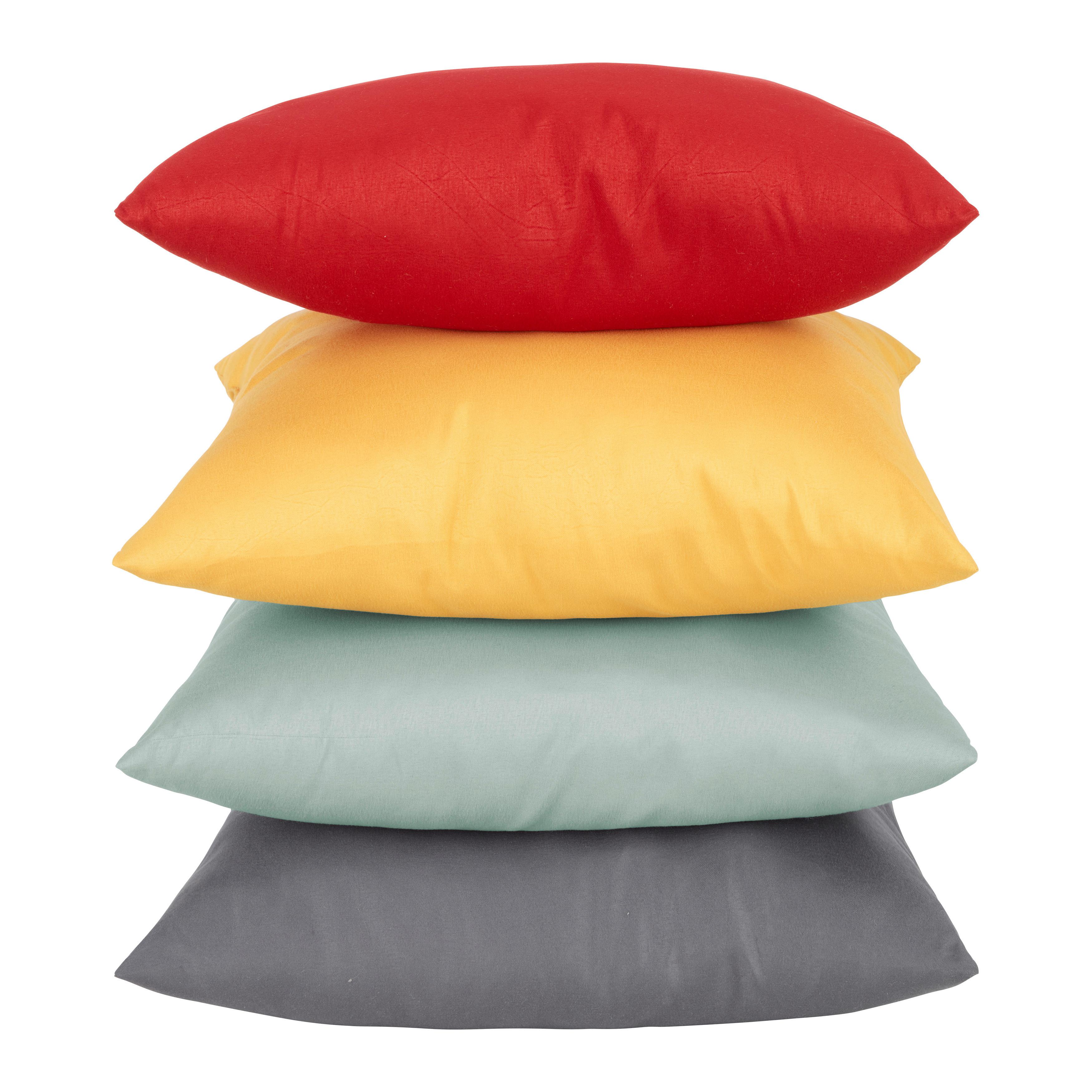 Dekoračný vankúš Basic, 40/40cm - žltá/zelená, textil (40/40cm) - Based