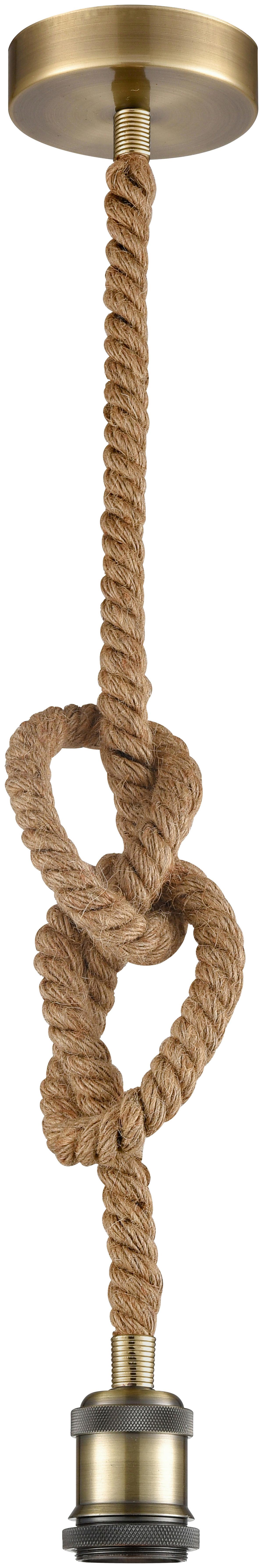 ZÁVĚS PRO SVÍTIDLA CHRISTIAN - hnědá, Lifestyle, textil (120cm) - Mömax