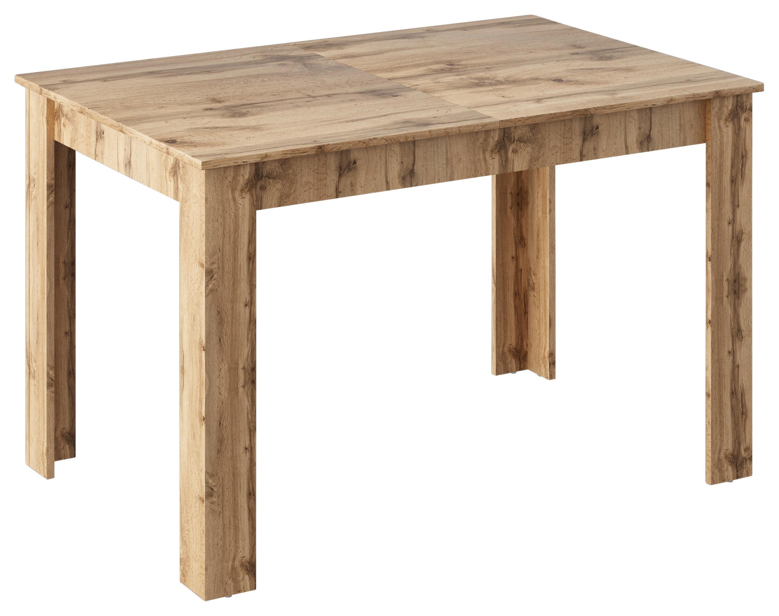 Jedálenský Stôl Como 120 - farby dubu, Moderný, kompozitné drevo (120/75,5/80cm)