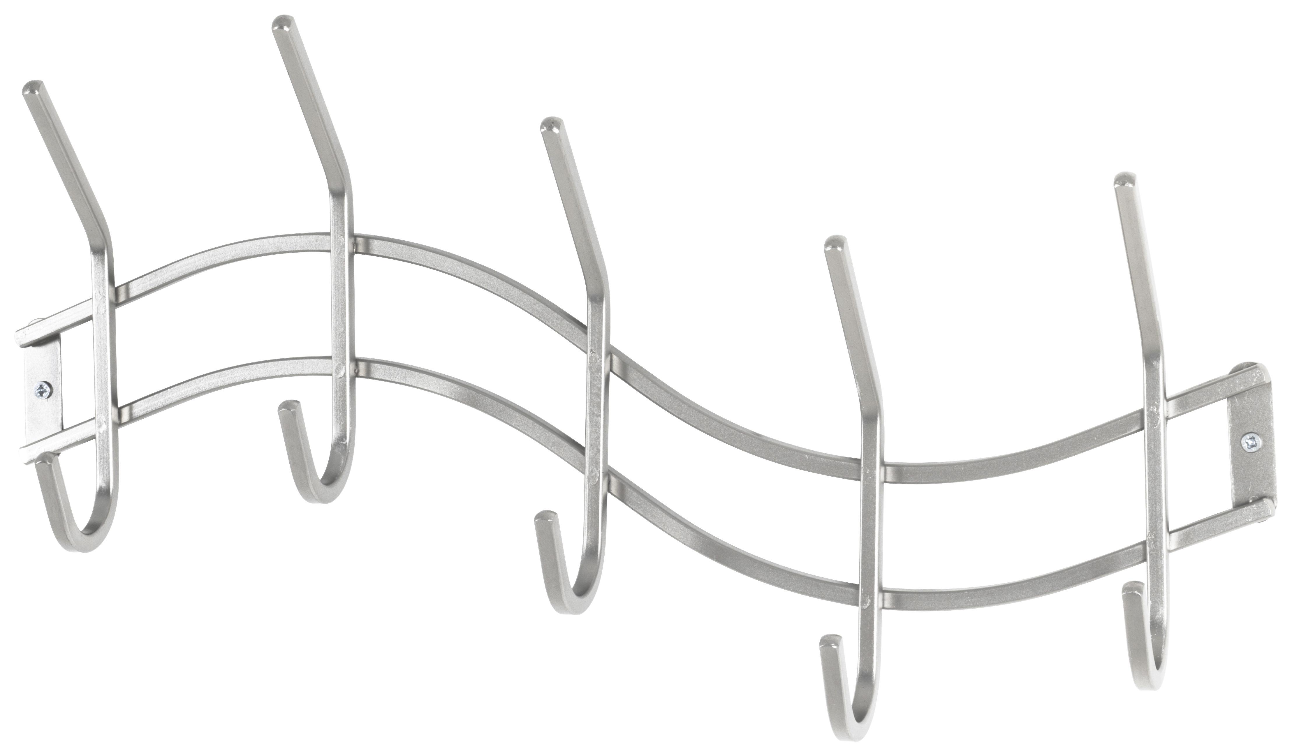 Hakenleiste Finn B: 46 cm Edelstahl 5 Haken