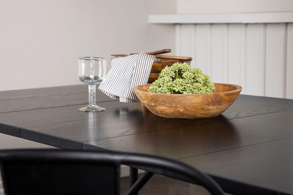 Esstisch Astrid Schwarz L: 200 Cm - Schwarz, MODERN, Holz/Metall (200/90/75cm) - Livetastic