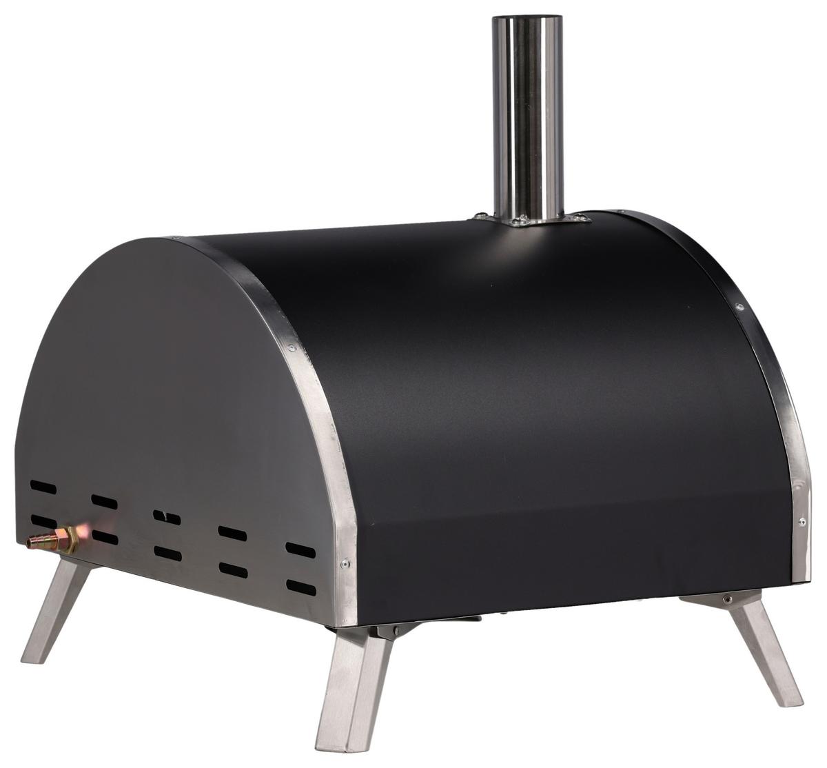 Pizzaofen Kerang Silberfarben - Silberfarben, KONVENTIONELL, Metall (56,3/56,5/54cm) - Gardenson