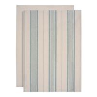 Sada utěrek Henry, 50/70cm - šalvějově zelená/béžová, Moderní, textil (50/70cm) - Modern Living