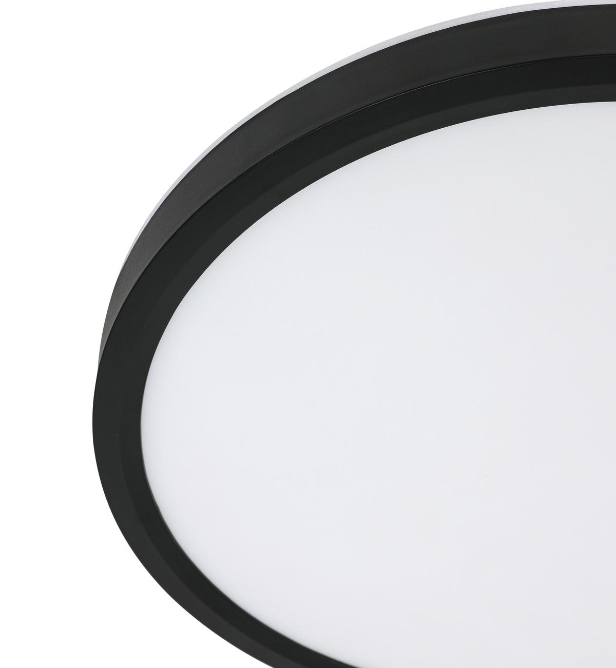 STROPNÉ LED SVIETIDLO TIR - čierna/biela, Modern, plast (30/2,5cm) - Mömax