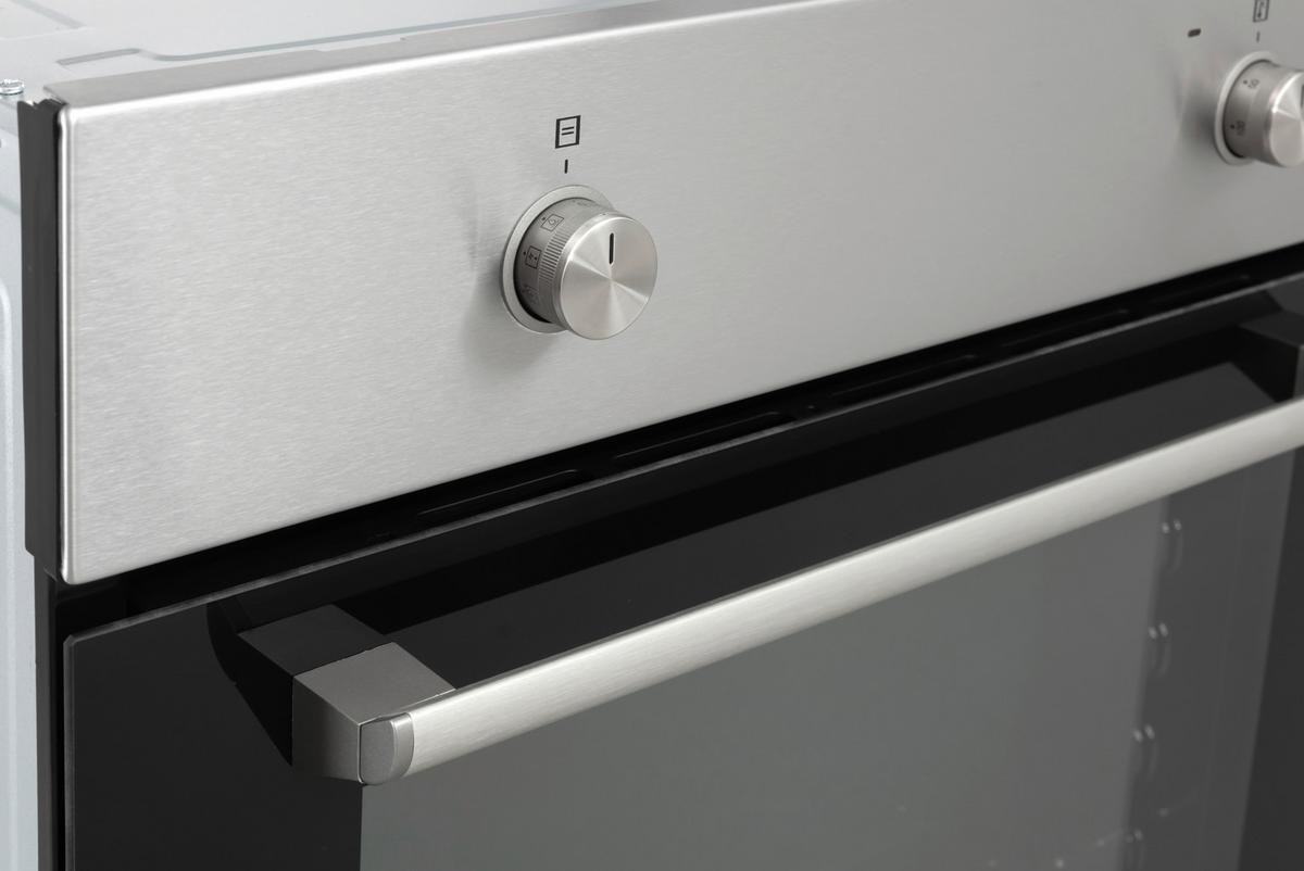 EINBAUHERD Edelstahlfarben B: 59,5cm - Edelstahlfarben, Metall (59,5/59,5/57cm) - Baytronic HandelsGmb