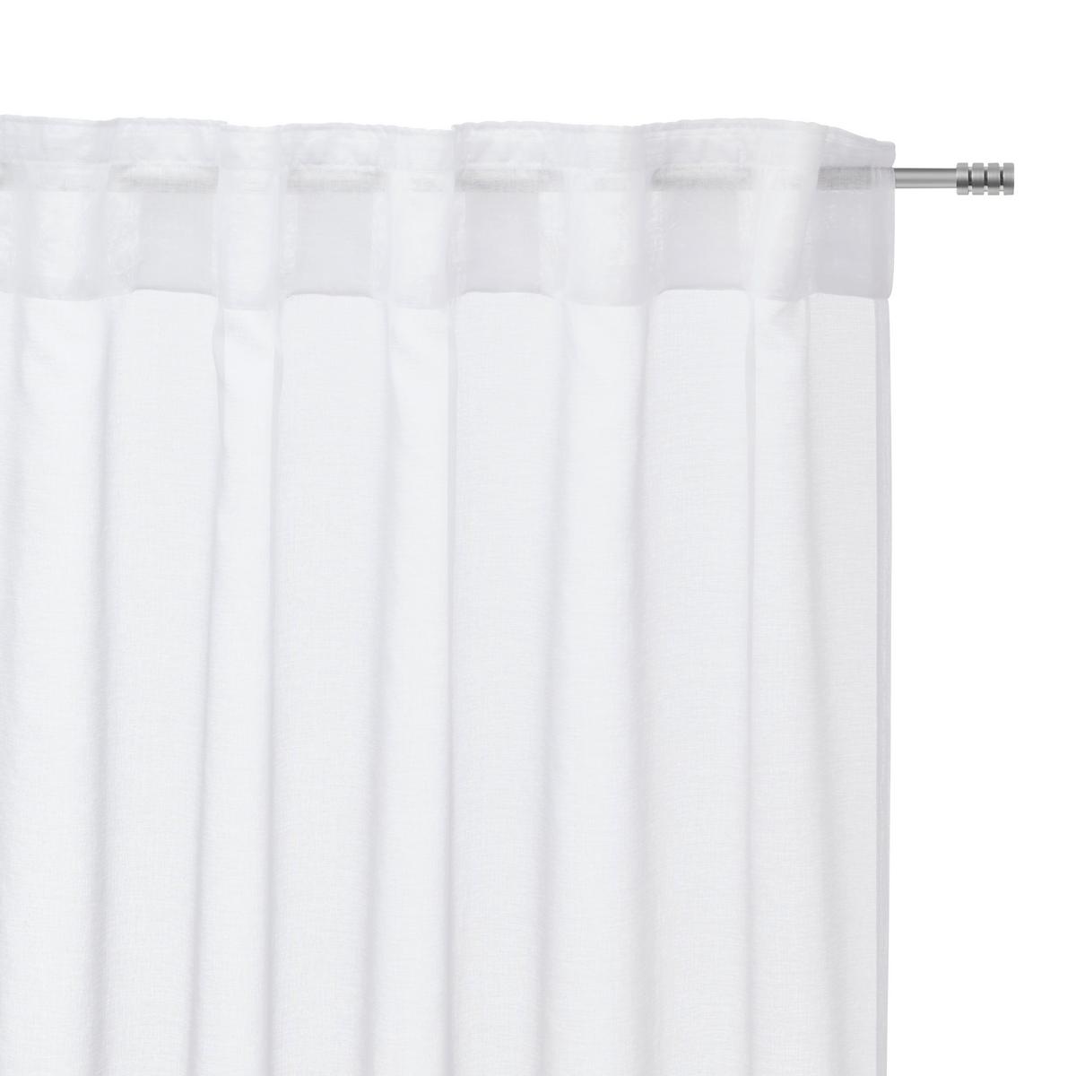 HOTOVÝ ZÁVES Tosca, 2x140/245cm, biela - biela, textil (140/245cm) - Modern Living